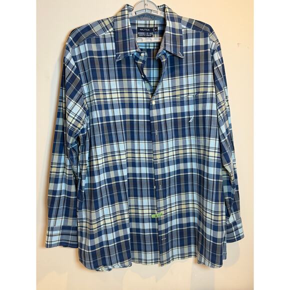 Nautica Classic Fit Stretch Plaid Button Down – size 2XL - Picture 1 of 6